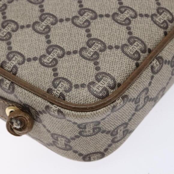 GUCCI GG Plus Supreme Shoulder Bag Pvc Beige Gold - Picture 13 of 16